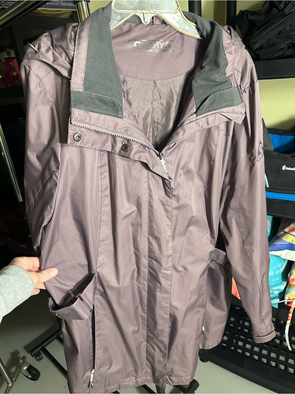 Gerry Weber Women's Mauve Hooded Trench Coat